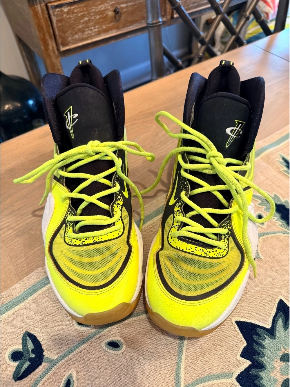 Nike Air Penny V HL Highlighter Volt Basketball Sneakers